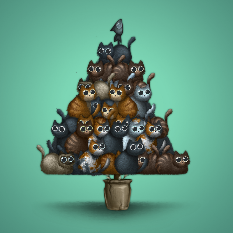 Fluffy Christmas Tree #28