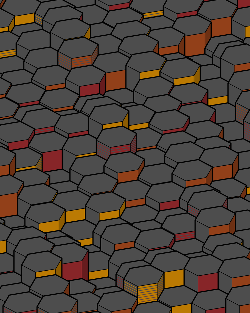 Hexagones Landscape #158