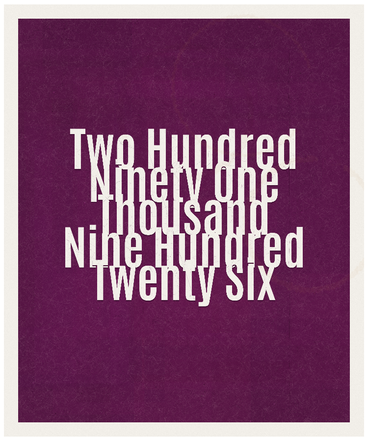 Count #291926