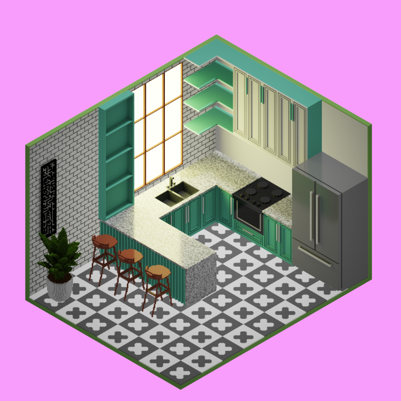 Isometric kitchen #5