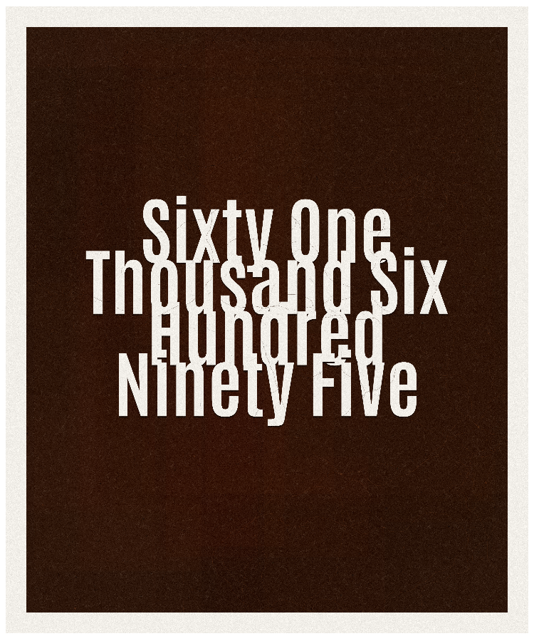 Count #61695