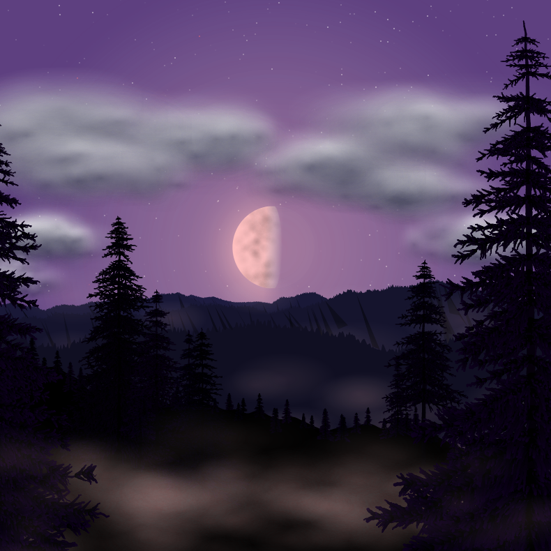 Moonlit Mountains #57