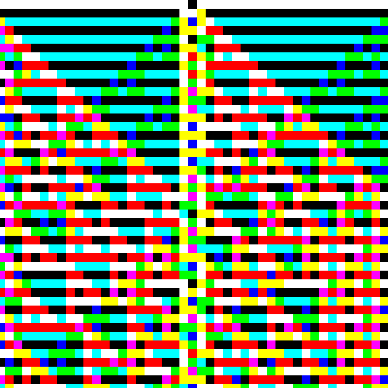 RGB Elementary Cellular Automaton #188