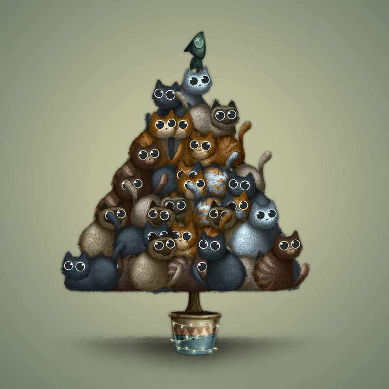 Fluffy Christmas Tree #54