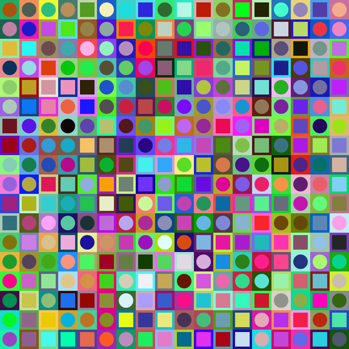 Square Dot Composition #293