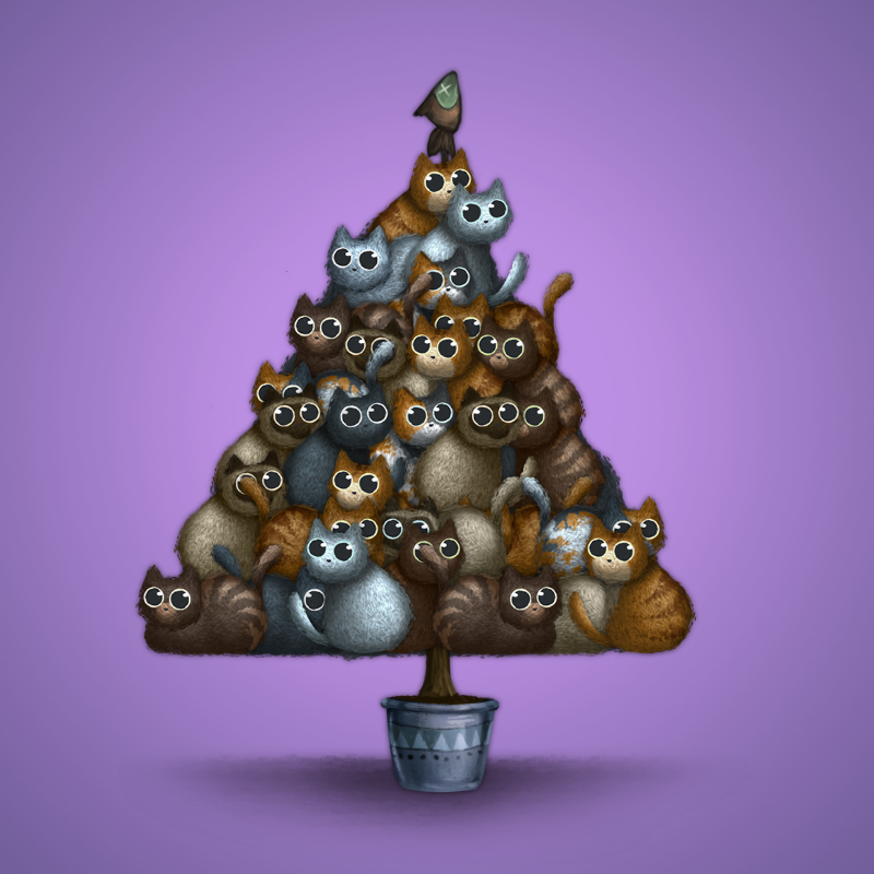 Fluffy Christmas Tree #48