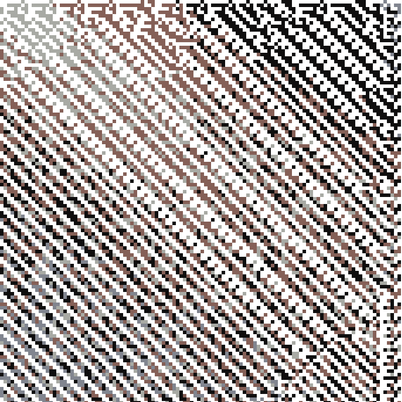 Colored Elementary Cellular Automaton #139