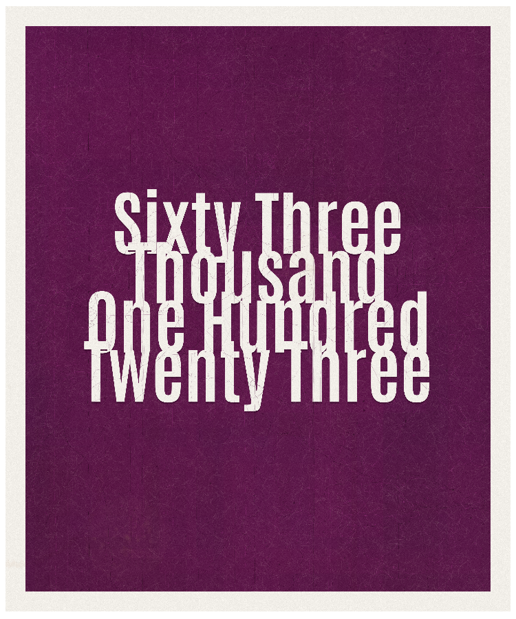 Count #63123
