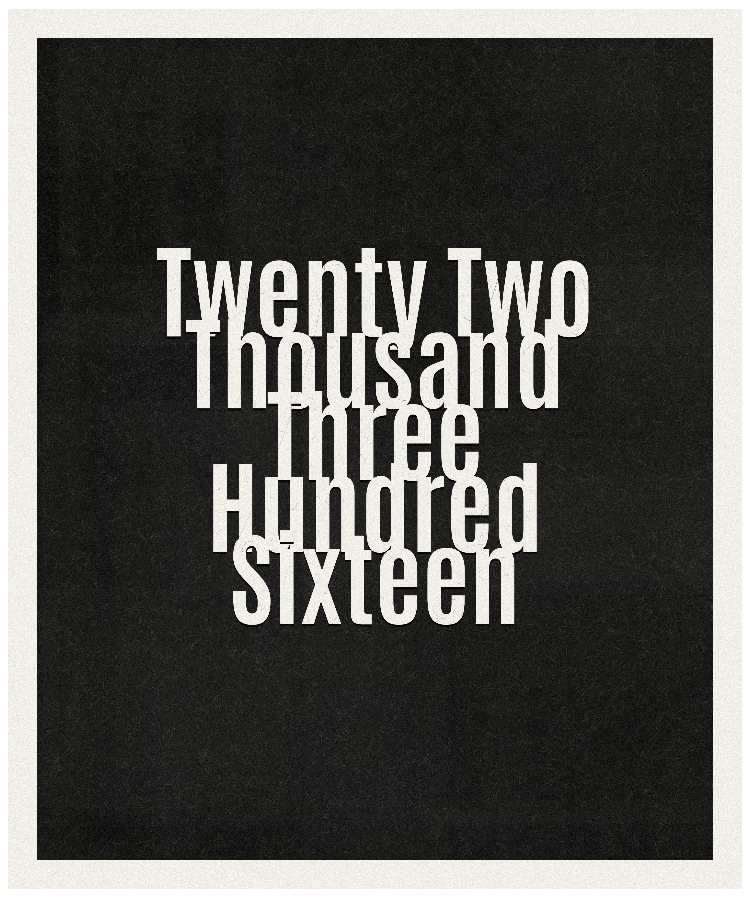 Count #22316