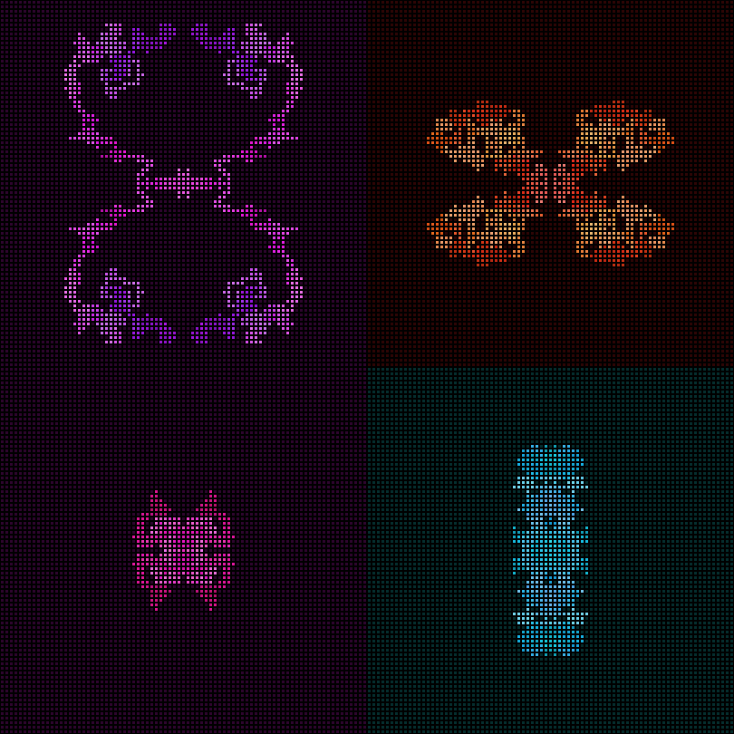 Dither Creatures 2x2 #91