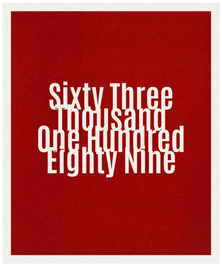 Count #63189