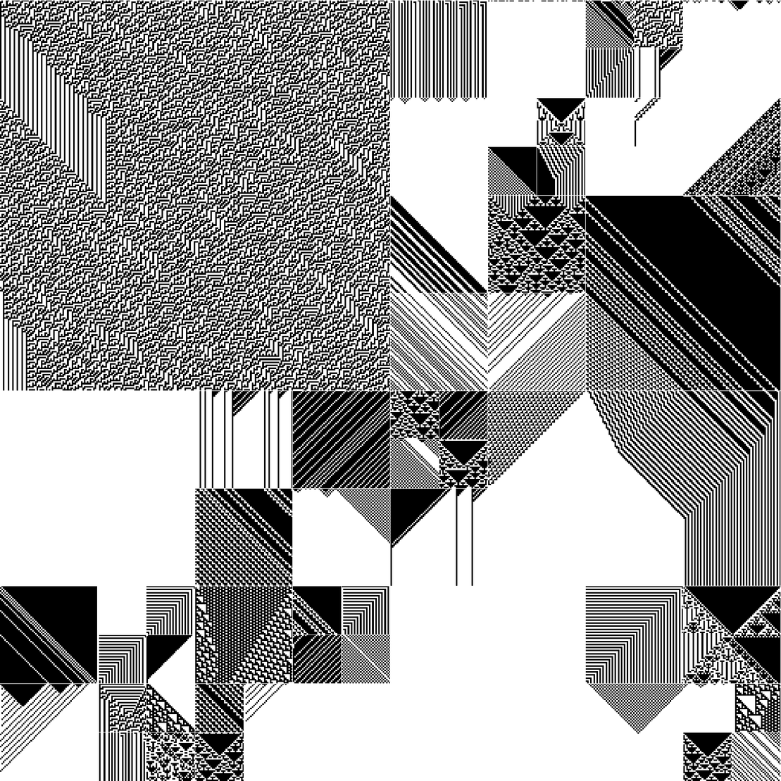 RULES (for Elementary Cellular Automata) #407