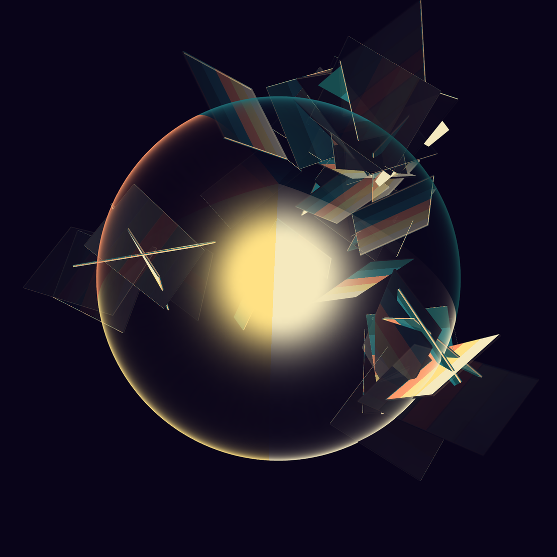 Composition with Sphere  #21