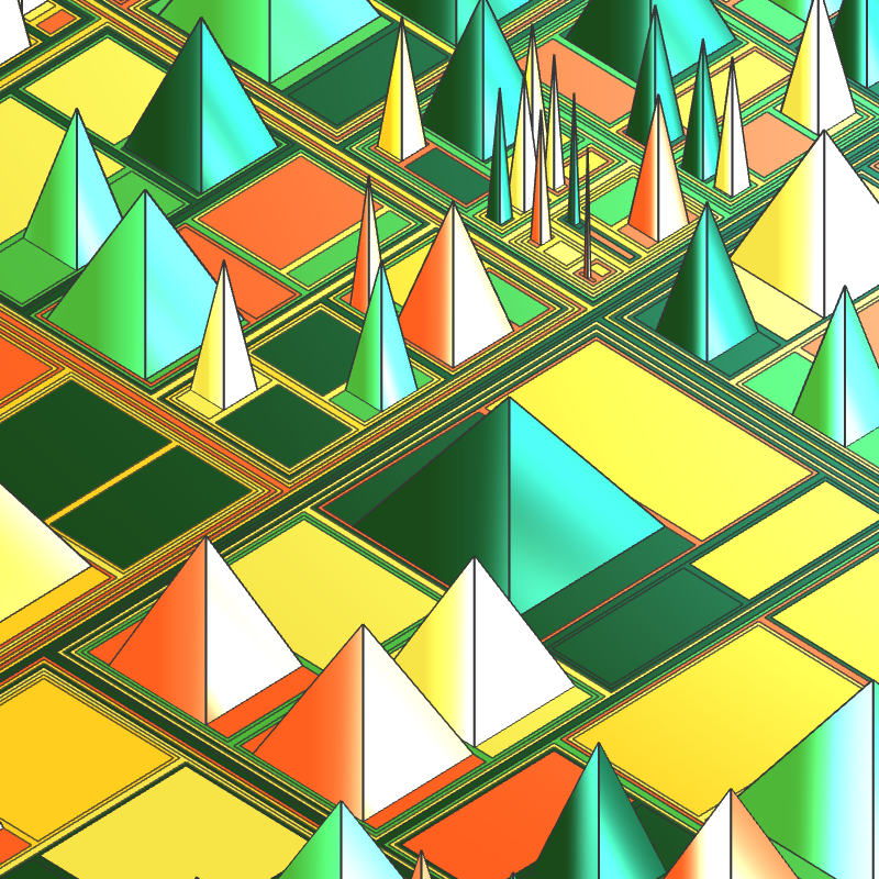 Geometric city #337