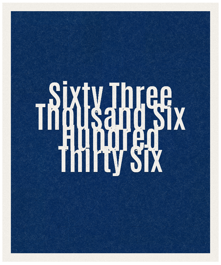 Count #63636