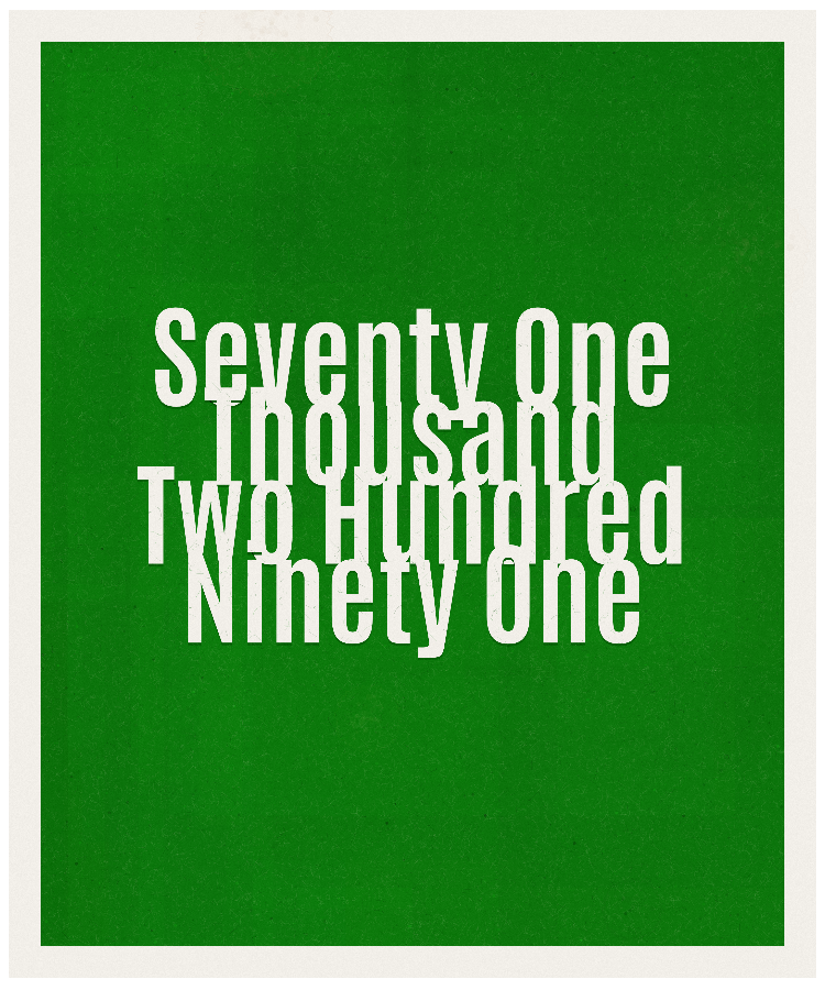 Count #71291