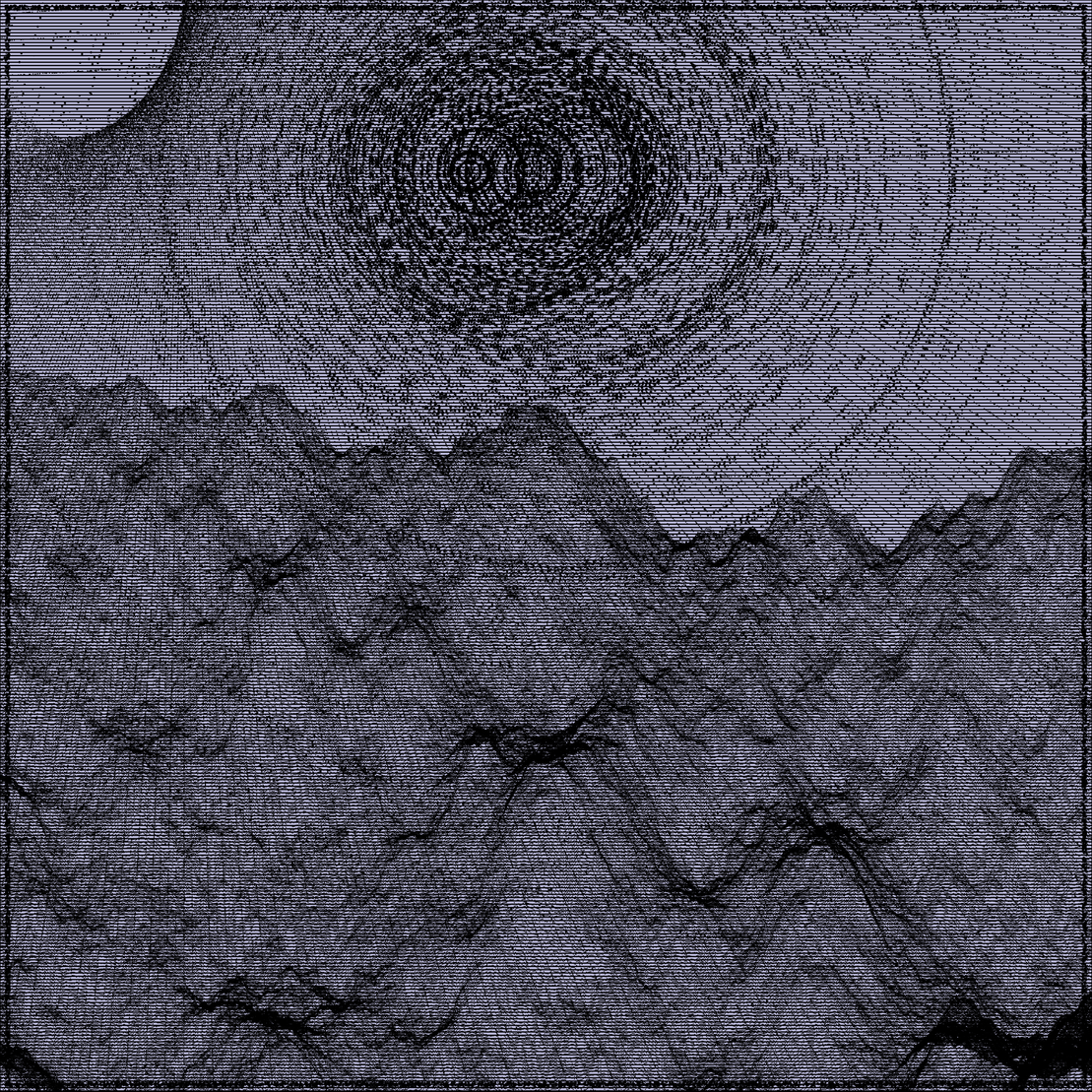 Surreal classic generative landscape #60