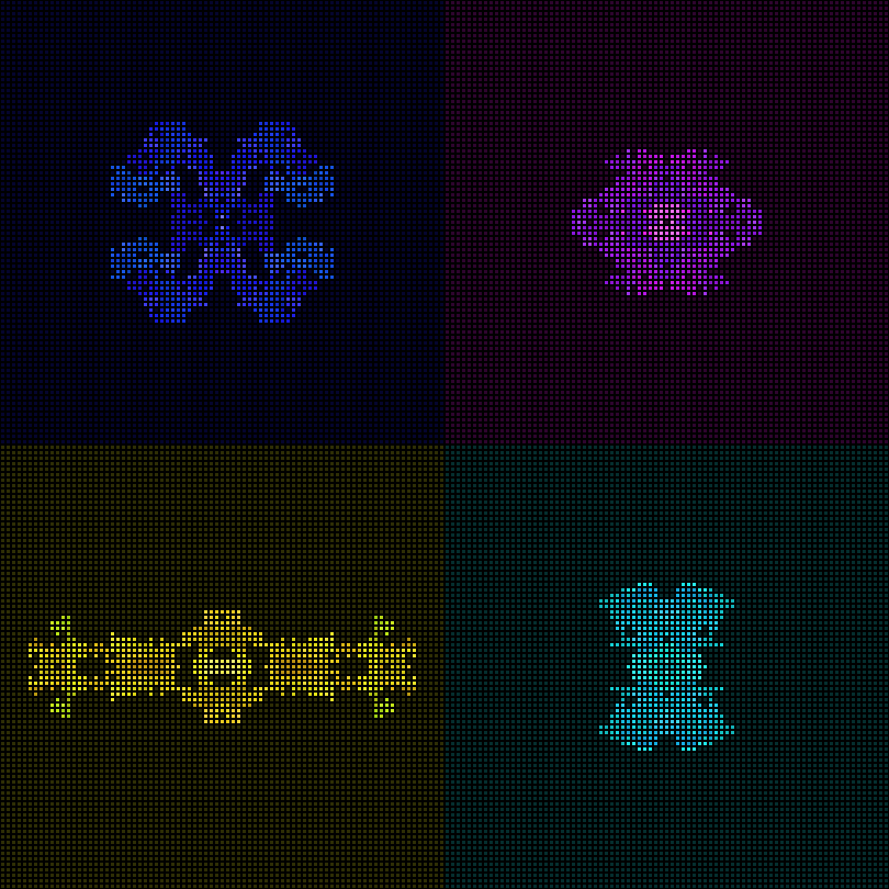 Dither Creatures 2x2 #6