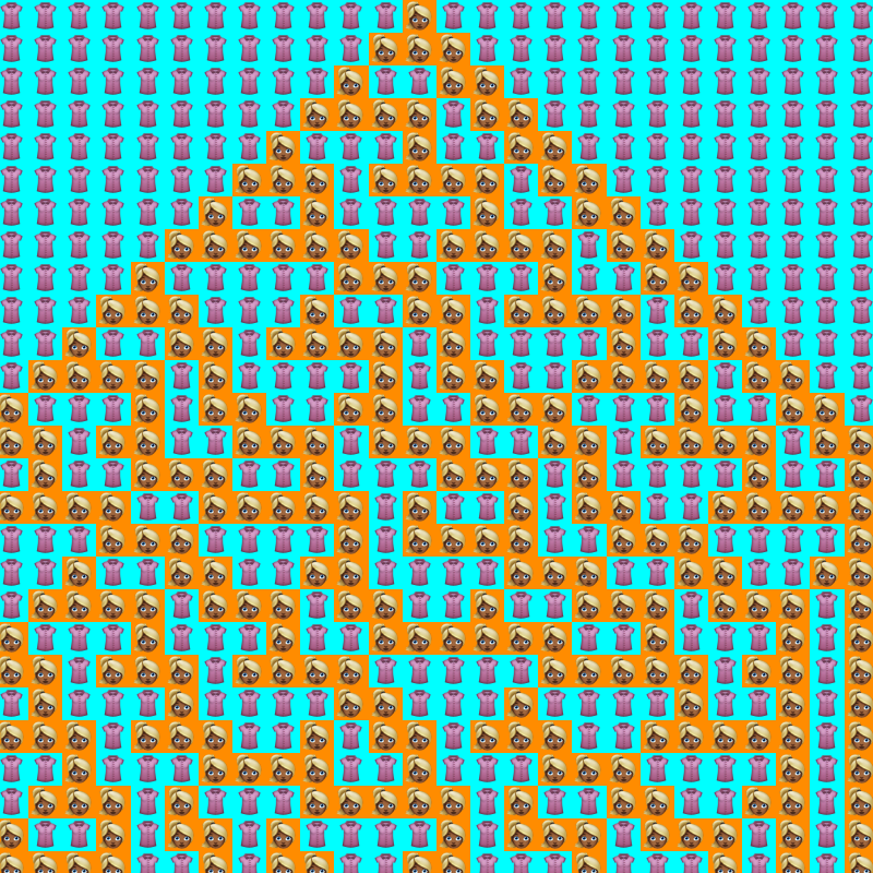 Elementary Cellular Emoji Automata #450