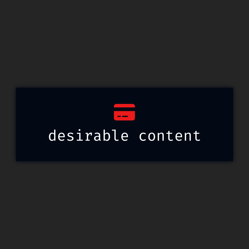 desirable content #20