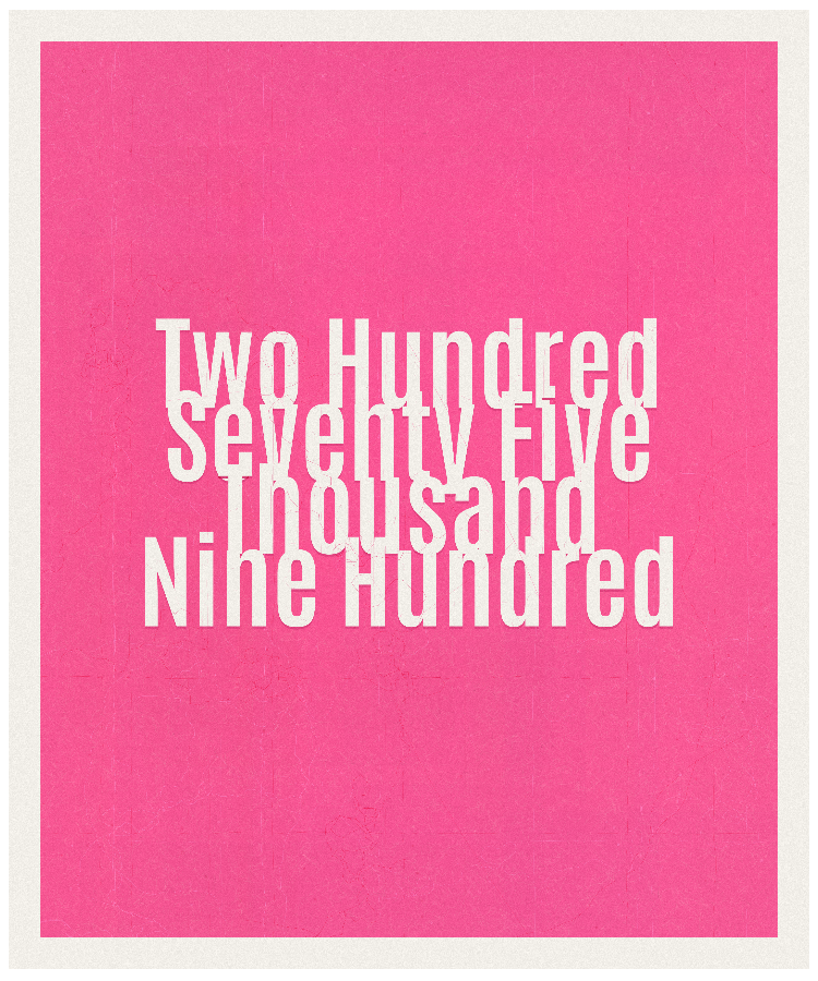Count #275900
