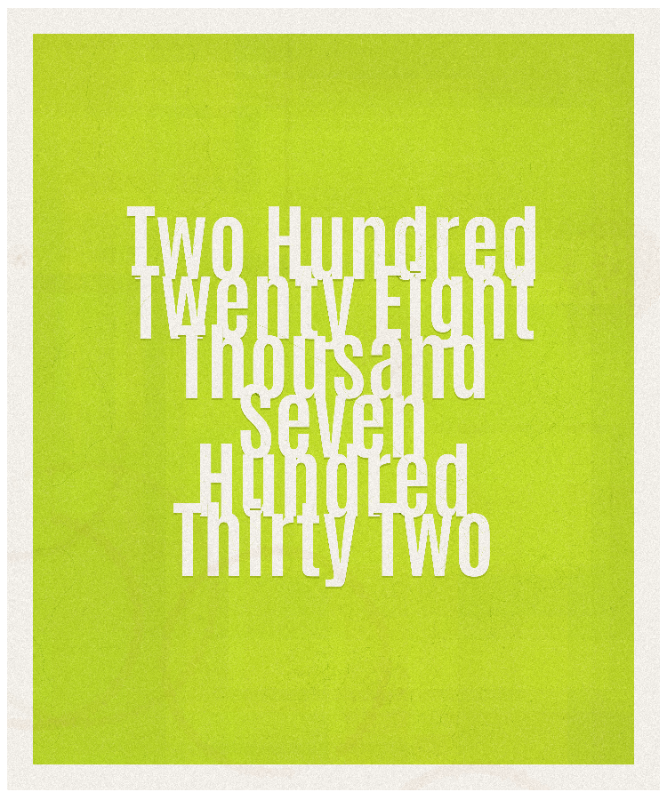 Count #228732