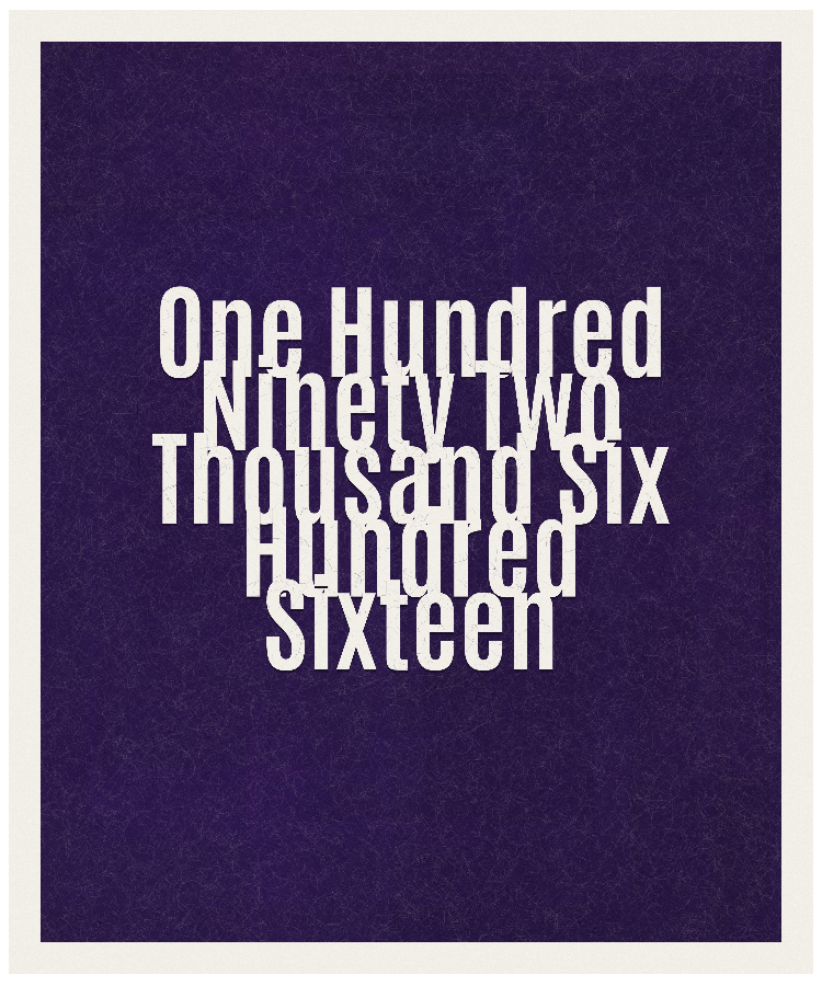 Count #192616