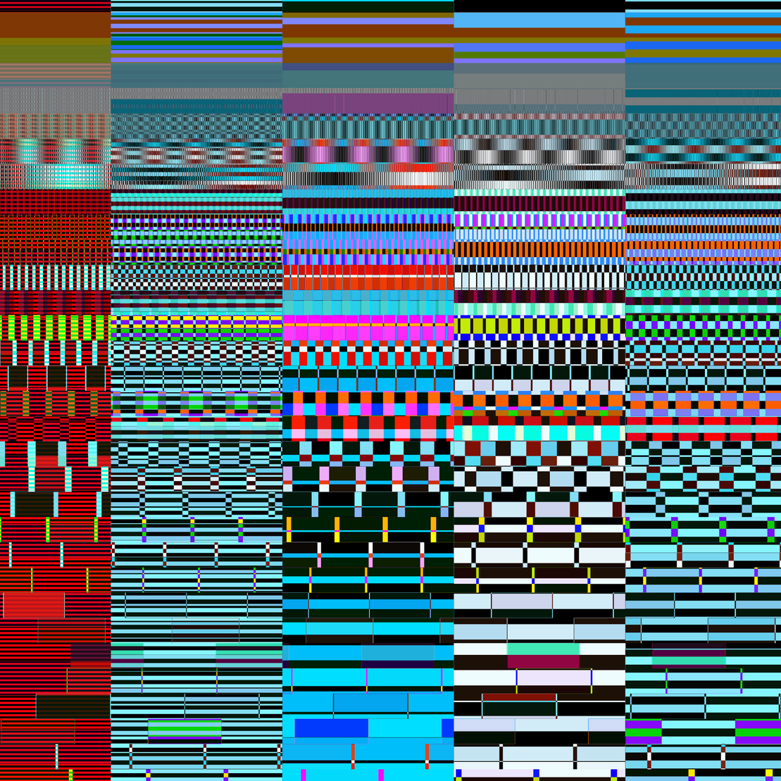 Glitchometry Stripes #4