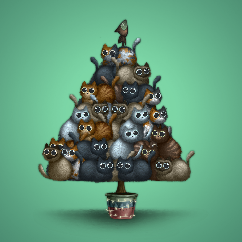 Fluffy Christmas Tree #45