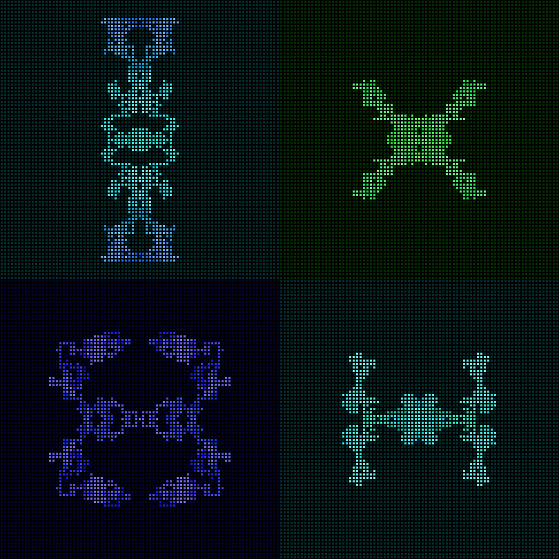 Dither Creatures 2x2 #24