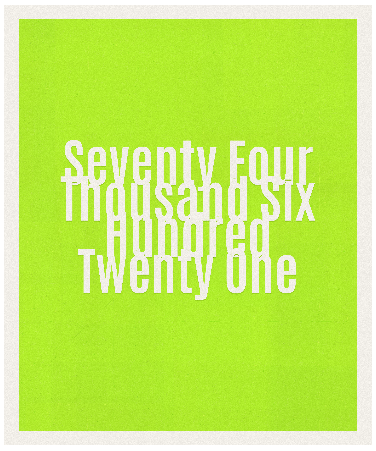 Count #74621