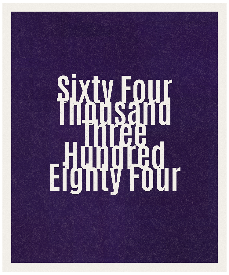 Count #64384