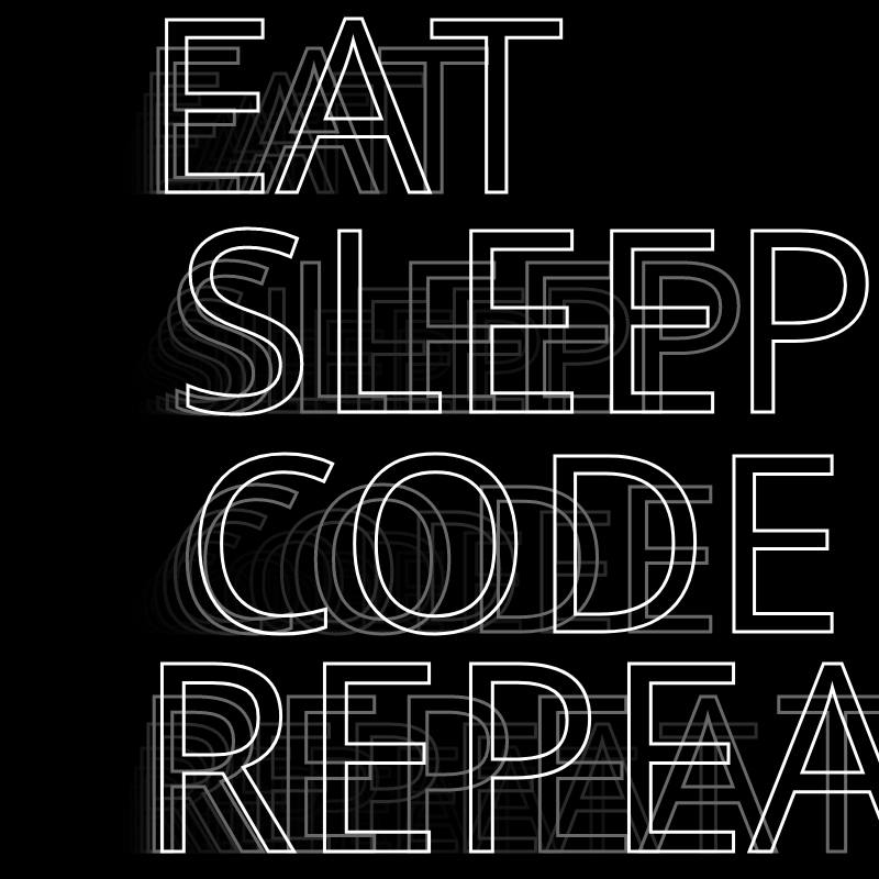 Eat Sleep Code Repeat #10