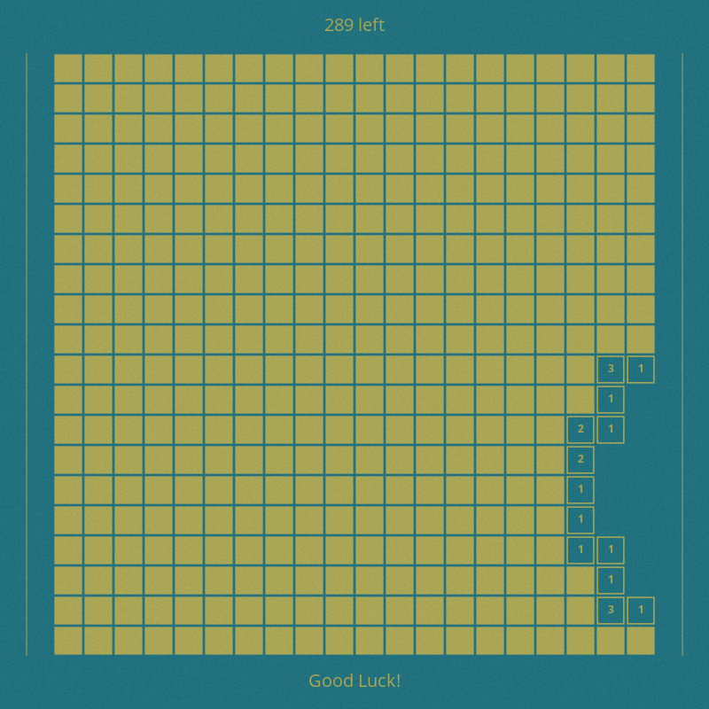 Tessellated Minesweeper | Game #25