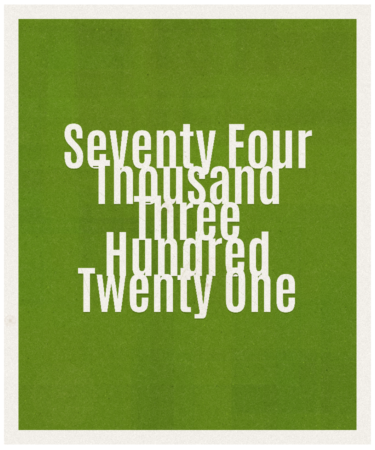 Count #74321