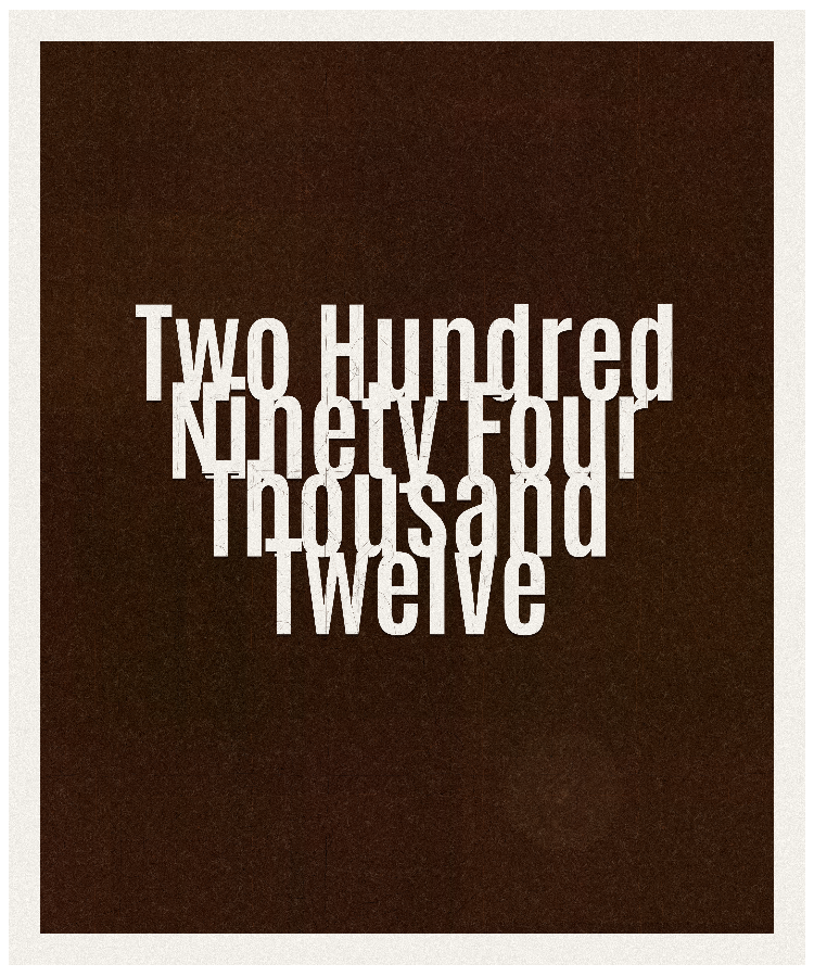 Count #294012