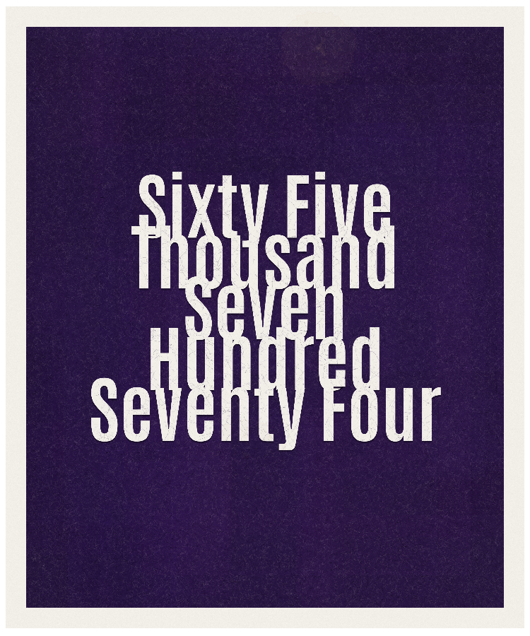 Count #65774