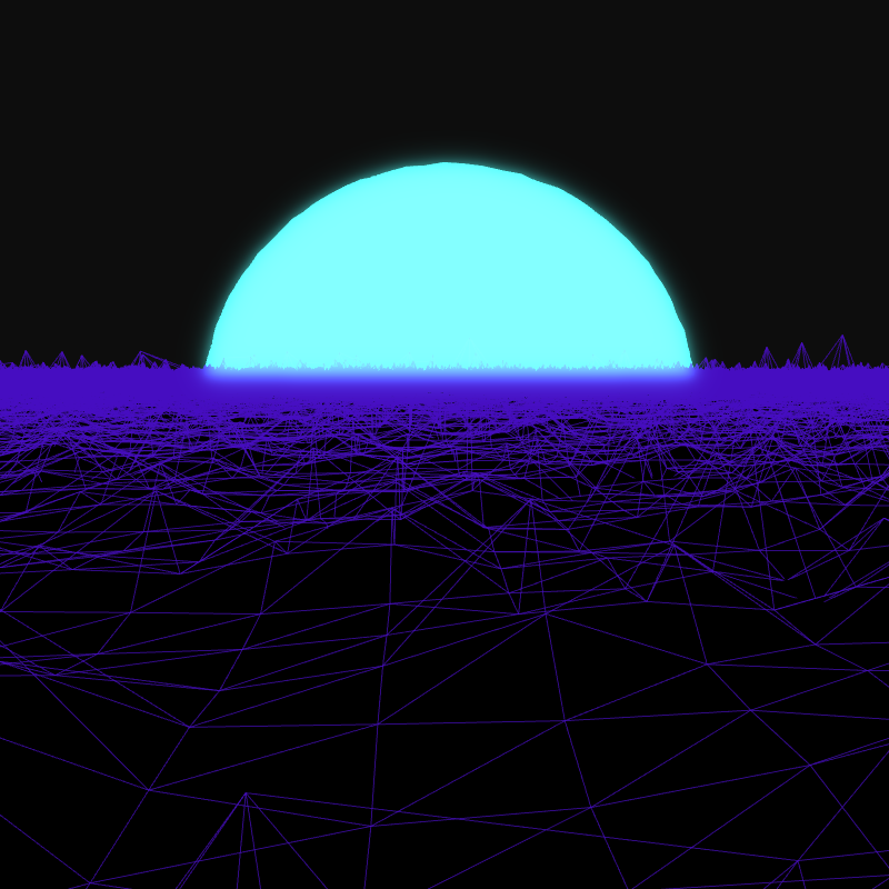 Generative Retrowave Field #8