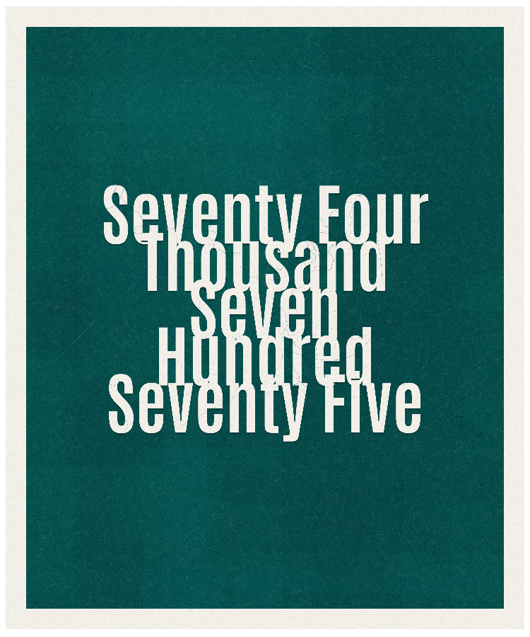 Count #74775