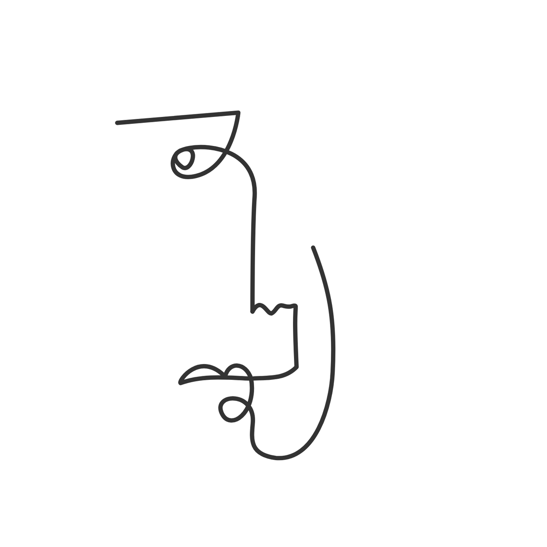 One line faces #36