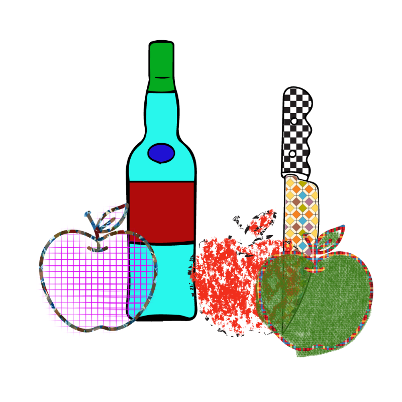 bottle and apples #40