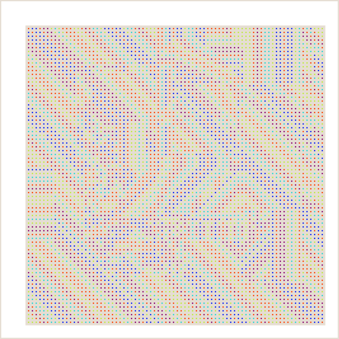 Beige Orbital Pixels #5