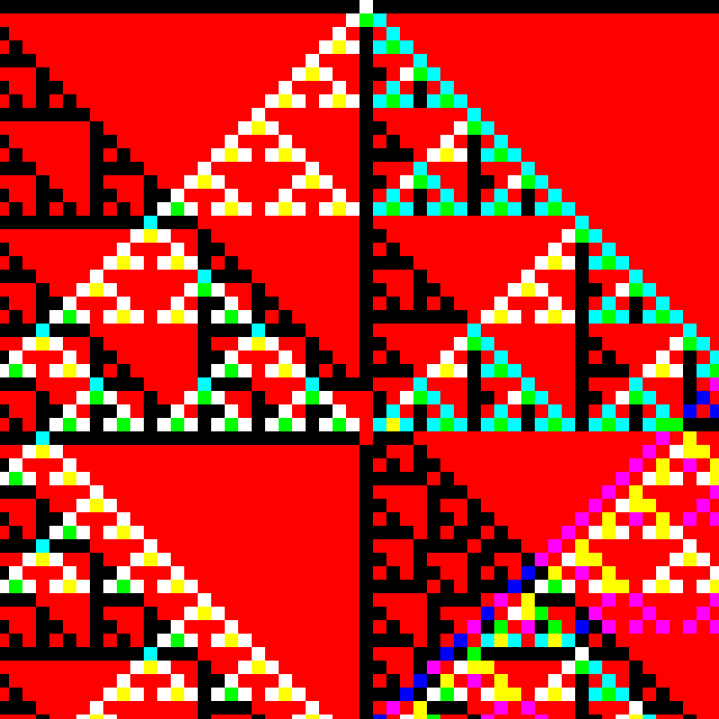 RGB Elementary Cellular Automaton #471