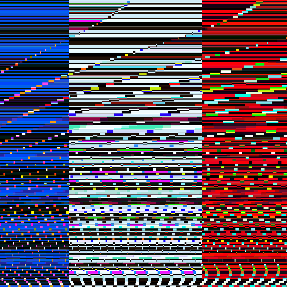 Glitchometry Stripes #124