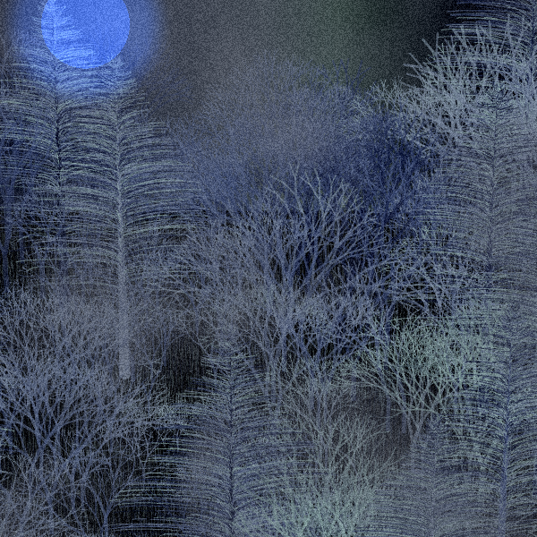 Moonlit Native Bush #22