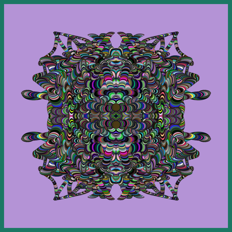 Symmetric Perlinized Ellipse #17