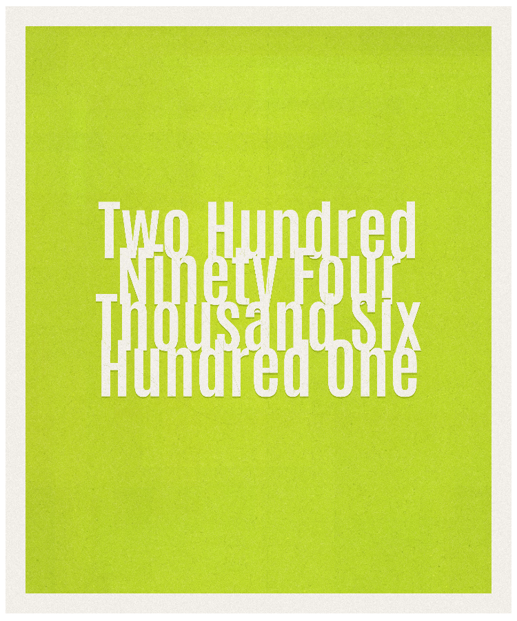 Count #294601