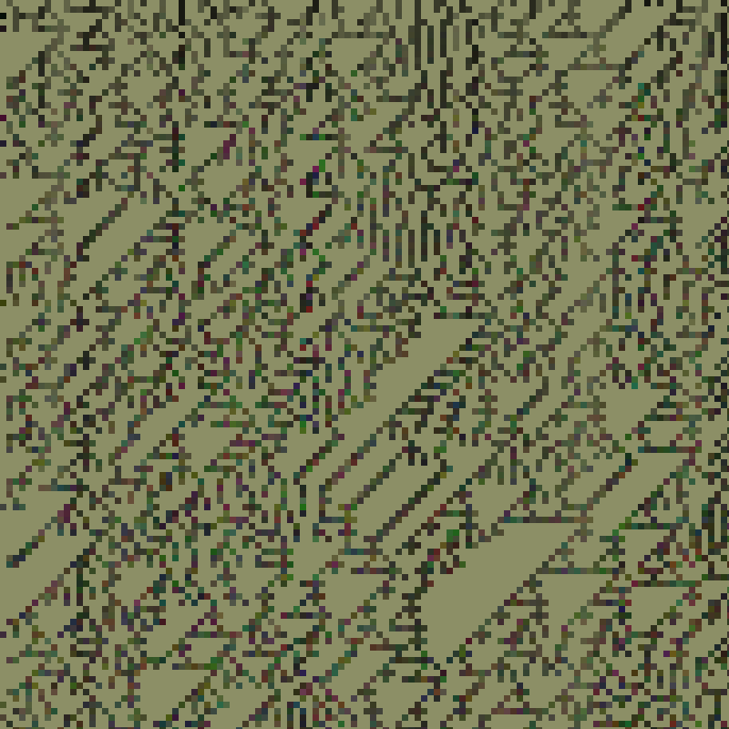 Colored Elementary Cellular Automaton #343