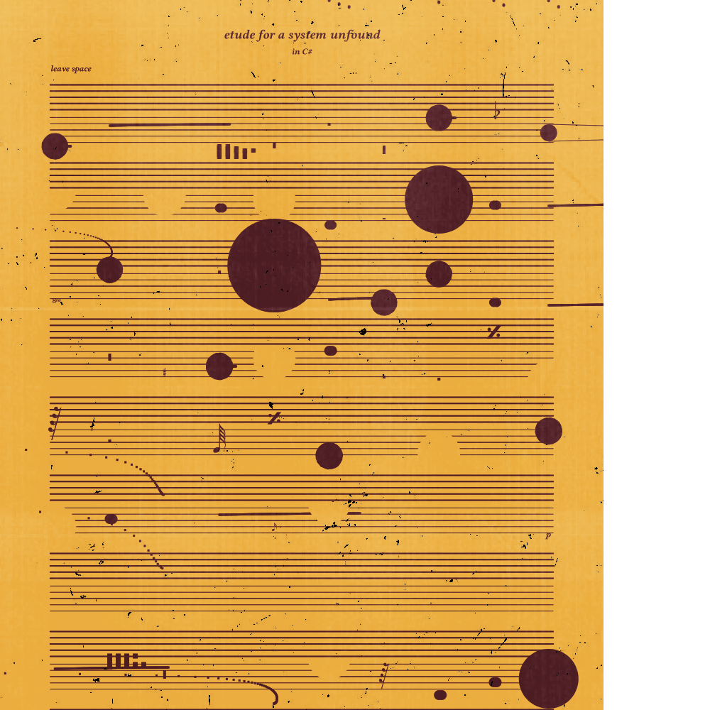 etude for a system unfound #135