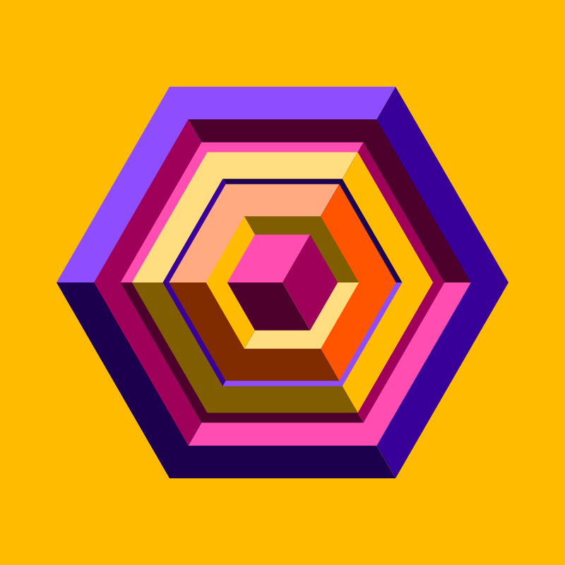 Hexagones - Art for Bots #42